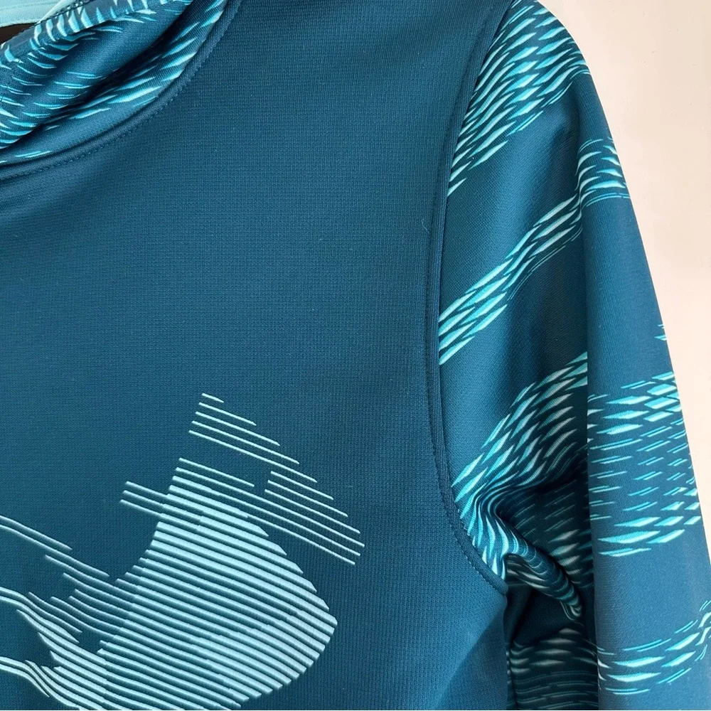 Under Armour Kids Hoodie Sweatshirt Size M Turquoise Blue - Picture 5 of 16